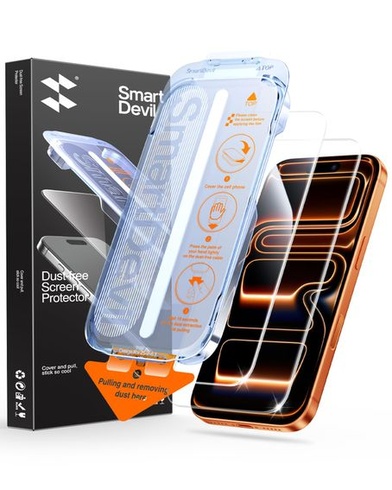 SMARTDEVIL 2 kusy tvrdeného skla Crystal Clear View pre iPhone 17 Pro