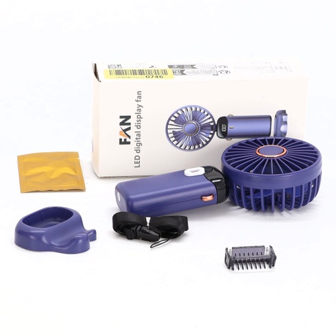 Ručný ventilátor Rafada, prenosný mini ventilátor, dobíjací, malý vreckový ventilátor s 5