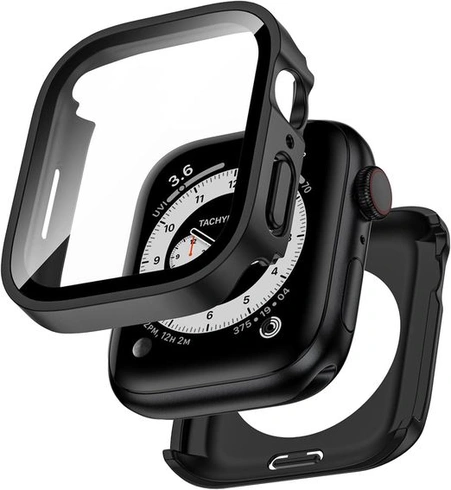Voděodolné pouzdro 2 v 1 pro Apple Watch Series 6/5/4/SE/SE2 44 mm s vestavěným ochranným tvrzeným