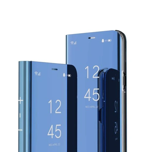 IMEIKONST Flipové púzdro pre iPhone 17 6,3 palca, zrkadlovo modré, QH, modré, pre iPhone 17 6,3