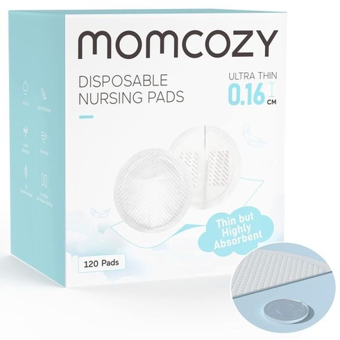 Momcozy ultratenké jednorázové kojící vložky, 6vrstvé a savé, 120 kusů (balení po 120 ks)