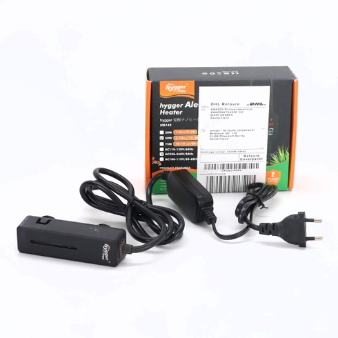 Hygger Malý ohrievač do akvária, Mini ohrievač do akvária pre korytnačky Betta, 50W ohrievač do akvária s