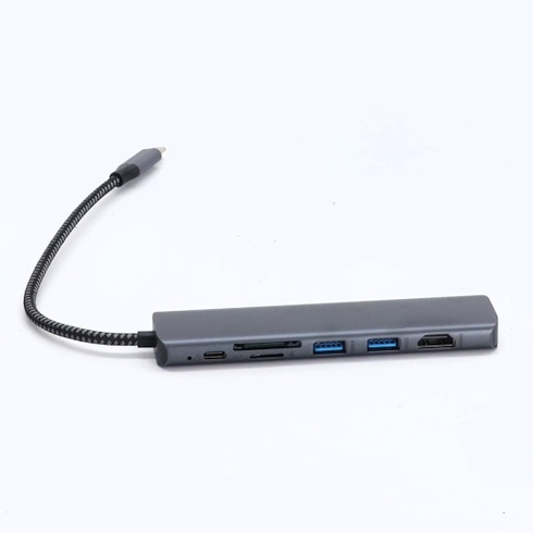 Newmight USB C Hub s Ethernetem, adaptér 7 v 1 typu C s 4K HDMI, 2 USB 3.0, 1G Ethernet, 100W PD