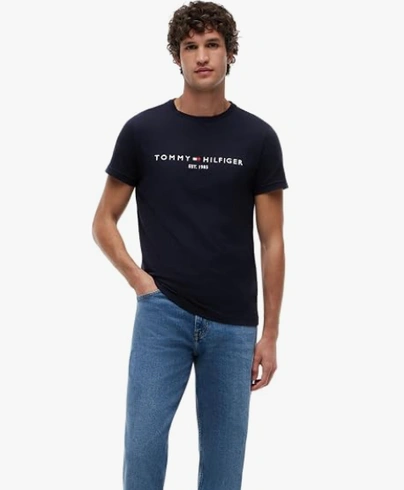 Pánské tričko Tommy Hilfiger tmavě modré