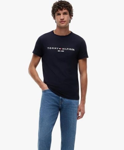 Pánske tričko Tommy Hilfiger tmavo modré