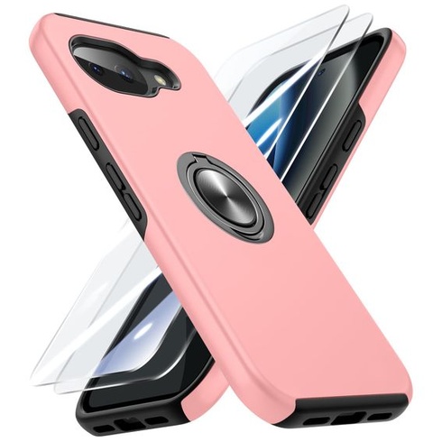 Pouzdro Doeshine pro Google Pixel 10A se stojánkem, růžové Google Pixel 10A růžové