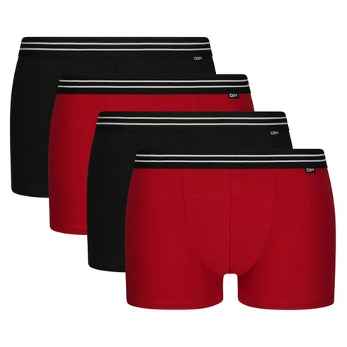 Pánské tričko Dim Slip Ecodim Cotton Stretch Cotton, 4 ks, velikost L, červená