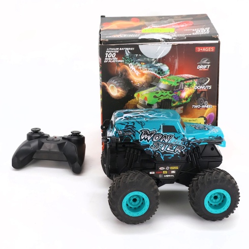 Diaľkovo ovládaný monster truck, 2,4 GHz monster truck s rotáciou o 360 ° a vzpriamenou chôdzou, monster