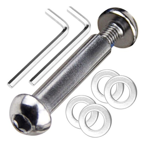 Šrouby přední a zadní nápravy M8 8 mm x 28 mm-86 mm vyrobené z uhlíkové oceli třídy 8.8, pro