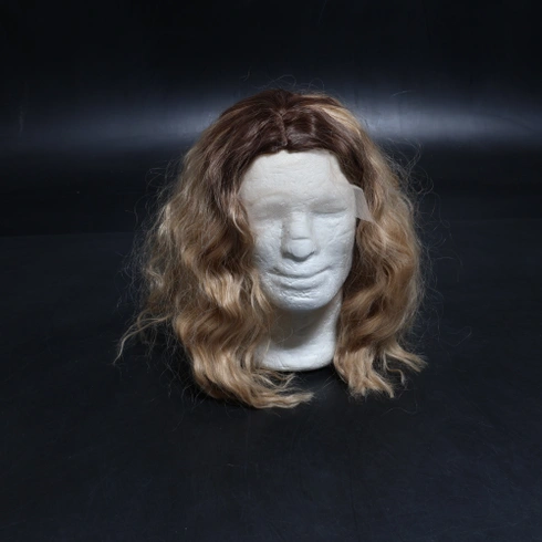 BARSDAR Krátka vlnitá blond ombré parochňa, ombré blond parochne po ramená pre ženy, krátke voľné vlny,