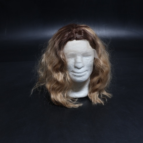 BARSDAR Krátká vlnitá blond ombré paruka, ombré blond paruky po ramena pro ženy, krátké volné vlny,