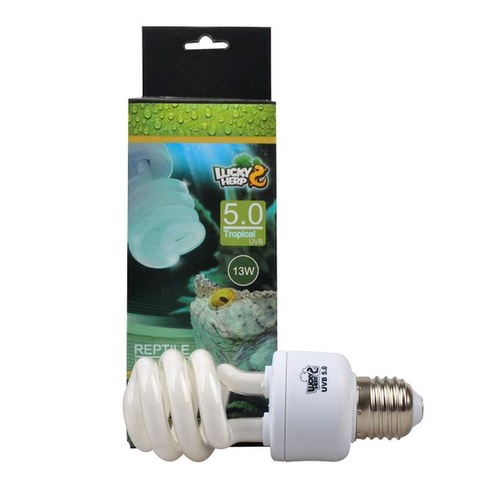 Kompaktná žiarivka Lucky Herp Reptile, UVA, UVB, 5.0, 13 W, 26 W, dostupná (13 wattov)