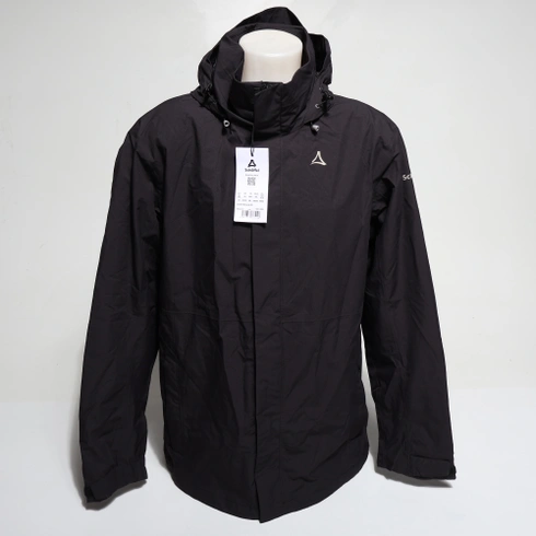 Pánska bunda Schöffel Gmund Bunda do dažďa Hardshell Jacket Veľkosť 54 Čierna