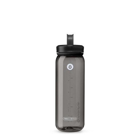 Fľaša na vodu HydraPak Recon Clip & Carry so širokým hrdlom (24 oz, antracitovo šedá) 750 ml šedá