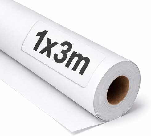 Kraftový papír OFITURIA bílý 1 × 3 m 6 rolí