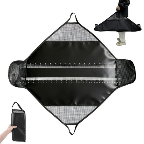 Podložka na odháčkovanie s krajčírskym metrom 120 × 65 cm, skladacia rybárska podložka z PVC