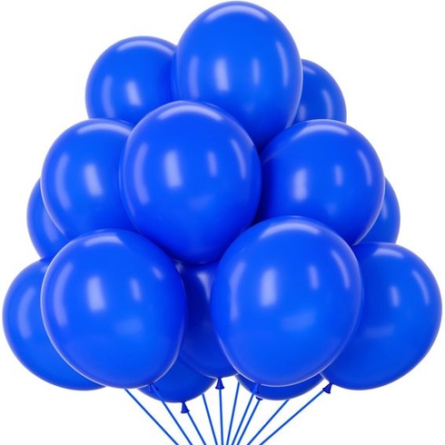 Tmavomodré balóniky, 100 kusov, modré párty dekorácie, narodeninové balóniky, hélium, tmavo modré