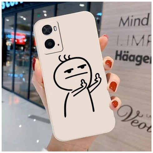 Roztomilý kryt kompatibilný s Oppo A76 4G/Oppo A96 4G OPPO A76/OPPO A96 s motívom pohŕdania