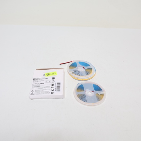 BRIMETI LED pásik 12V 10M LED pásik COB samolepiaca teplá biela 3000K šírka 8mm 320 LED/m, flexibilná