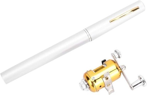 Rybársky prút Cyrank Mini Pocket Pen, prenosný teleskopický rybársky prút s navijakom pre rybolov