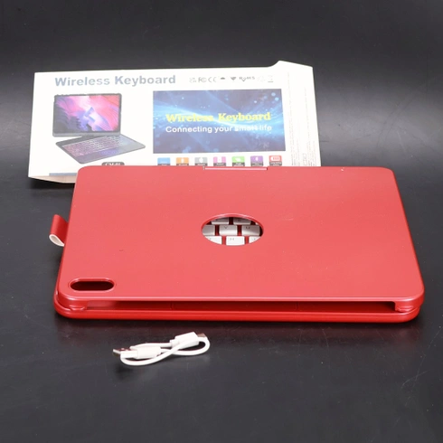Klávesnice MMK pro iPad 10. generace 2022, 10,9 palce, 360° touchpad, otočný a barevné podsvícení,