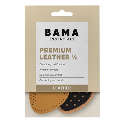 Kožené polopodošvy, tlmiace nárazy, s aktívnym uhlím, veľkosť 38/39 - Bama 38/39 EUR