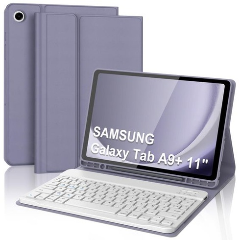 Pouzdro s klávesnicí pro Samsung Galaxy Tab A9 Plus/A9+ 11 palců, AZERTY, francouzské, Bluetooth