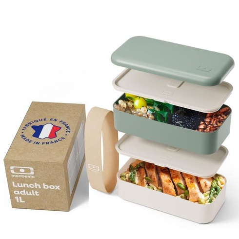 Monbento - MB Original Lunch Box - Bento Box pre dospelých - Obedový box s 2 priehradkami,