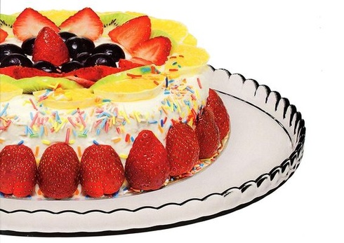 Stojan na torty Pasabahce 10345, stojan na muffiny, rada Patisserie, priehľadný okrúhly, 32,2 cm