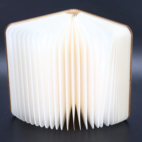 BONNYCO drevená knižná lampa so zmenou farby 16 farieb a časovačom LED knižná lampa darček pre ženy aj