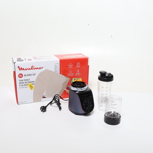 Moulinex Blend Up, výkonný mini mixér, 1000 W, 8 automatických programov, LM19H4F0 Drvený ľad Modrá