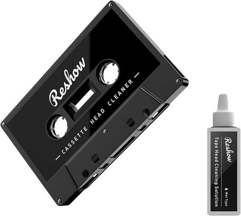 Čistič hláv kazetových kaziet Reshow Audio Tape s 1 čistiacou tekutinou, súprava pre mokrú údržbu