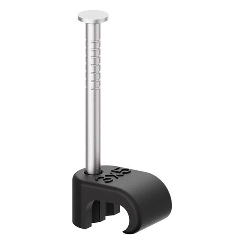 Kabelové svorky, 100 kusů, hřebíkové svorky, 3x5 mm, nerezová ocel 304, správa kabelů pro telefonní