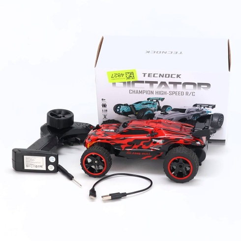 Auto na diaľkové ovládanie Tecnock, mierka 1:18, RC auto s pohonom 2 kolies (2WD) s rýchlonabíjaním