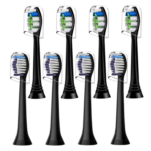 8 hlavíc kefky kompatibilných s elektrickými zubnými kefkami Philips Sonicare, 4 hlavice