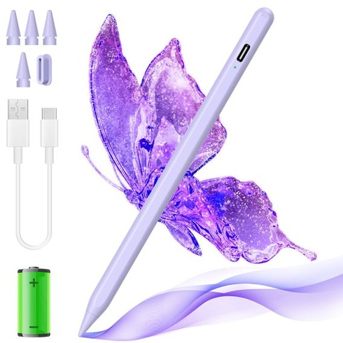 Stylus pro iPad 2018–2025, rychlé nabíjení za 14 minut, Bluetooth pero kompatibilní s iPadem