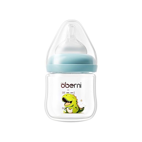 Dojčenské fľaštičky Oberni 120ml/4oz s pomalým prietokom pre novorodenca od 0 mesiacov, dojčenská