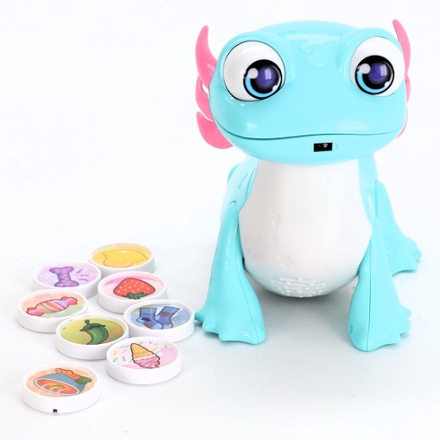 VTECH - Zebulon, môj spoločník Gloton, interaktívny axolotl, ktorý hovorí, spieva, je a reaguje,