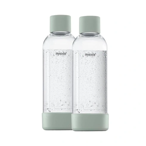 Mysoda: Plastová láhev na vodu bez BPA pro výrobník perlivé vody Mysoda, šalvějově zelená, 1 l