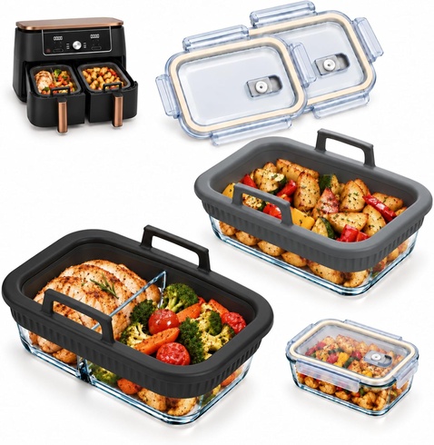 Sklenené pekáče Airfryer pre Ninja mobumeia