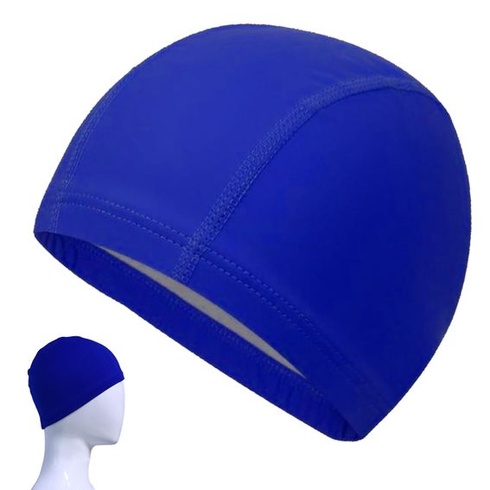 Sada 2 elastických plaveckých čiapok pre dospelých, pohodlná látková plavecká čiapka, mäkká unisex