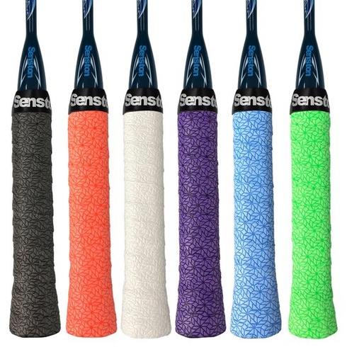 Protišmykové bedmintonové omotávky Senston Overgrip pre tenisové a squashové rakety, reliéfne, 6