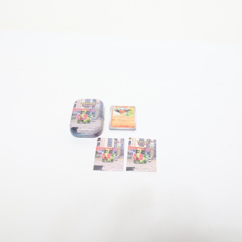 Pokémon: Illumi's Mini Tin - Meganium a Mistigrix (2 boostery, 1 kartička s kresbou a 1 aršík