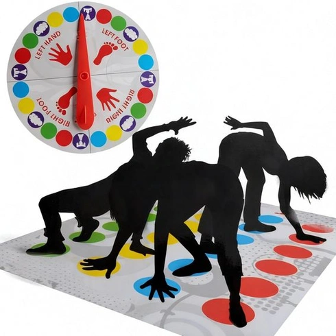 YXHZVON Twister Game, hra na podlahu s hracou podložkou, twister hracia podložka, vonkajšie hry pre
