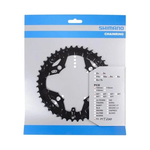 Prevodníky Shimano FC-MT300, čierne, 44 zubov