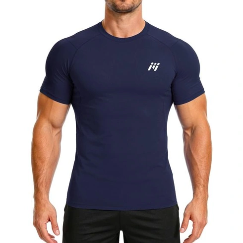Pánské kompresní tričko MEETWEE Rash Guard s UPF50+ filtrem, dlouhý rukáv, krátký rukáv,