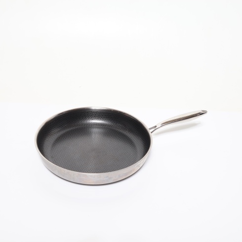 Panvica z nerezovej ocele 32 cm bez povlaku | 5-vrstvová - 3 mm - 1 kg | Panvica z nerezovej ocele pre