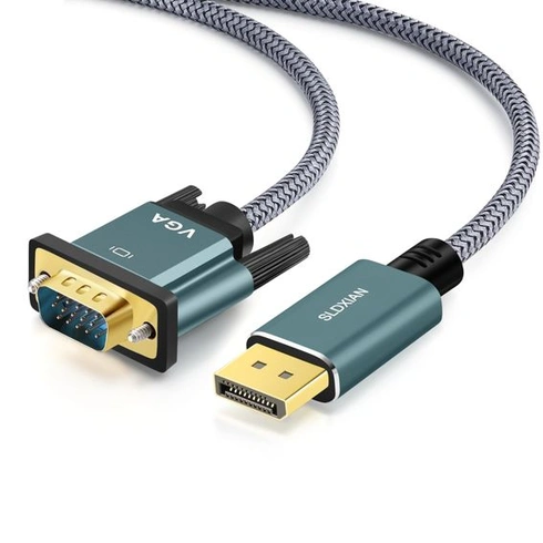 Kábel DisplayPort-VGA, pozlátený Kábel DP-VGA 1080p (1 m)