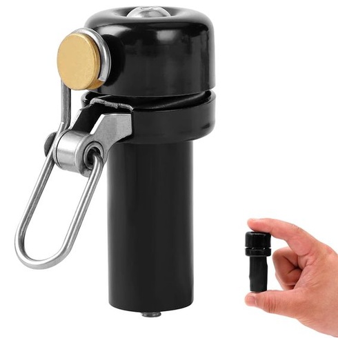 Zástrčka zvončeka na riadidlá cestného bicykla, 100 dB, 18–22,2 mm, hliník