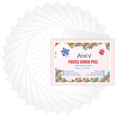 Ainiv Ultra-Adhesive Puzzle Film, fólie na puzzle, samolepicí, 32 dílků